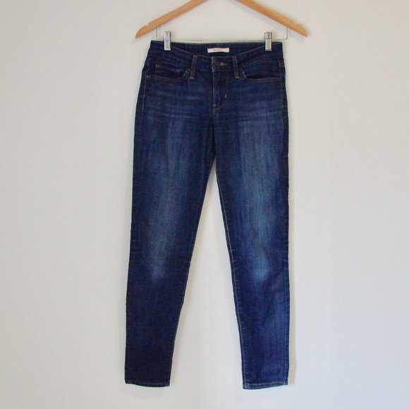 Levi's 711 Skinny Straight Jeans Stretch Dark Wash Size 26 - Picture 1 of 14